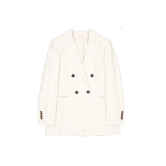 Brunello Cucinelli White Virgin Wool Blazer