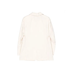 Brunello Cucinelli White Virgin Wool Blazer