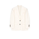 Brunello Cucinelli White Viscose Blazer