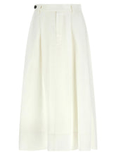 Brunello Cucinelli White Viscose Midi Skirt