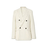 Brunello Cucinelli White Wool Blazer
