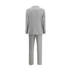 Brunello Cucinelli Wool and cashmere buttoned grisaille Suit - IT50 | L - Pant Suits