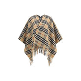 Burberry Archivio Check Cashmere Cape - One Size - Capes