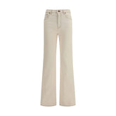 Burberry beige chinos med vide ben i bomull - 26