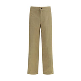 Burberry Beige Cotton Casual Pants