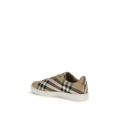 Burberry Beige Cotton Low Top Sneakers - EU41/US11