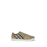 Burberry Beige Cotton Low Top Sneakers - EU41/US11