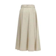 Burberry beige puuvillamidihelma - 8