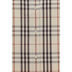 Burberry Μπεζ πουκάμισο με σχέδιο από βαμβάκι