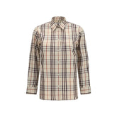 Burberry Beige Cotton Pattern Shirt