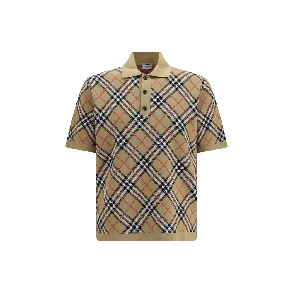 Burberry Beige Cotton Polo Shirt