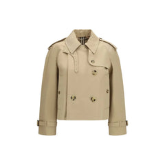 Burberry Beige Cotton Trench Coat - 8