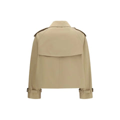 Burberry Beige Cotton Trench Coat - 8
