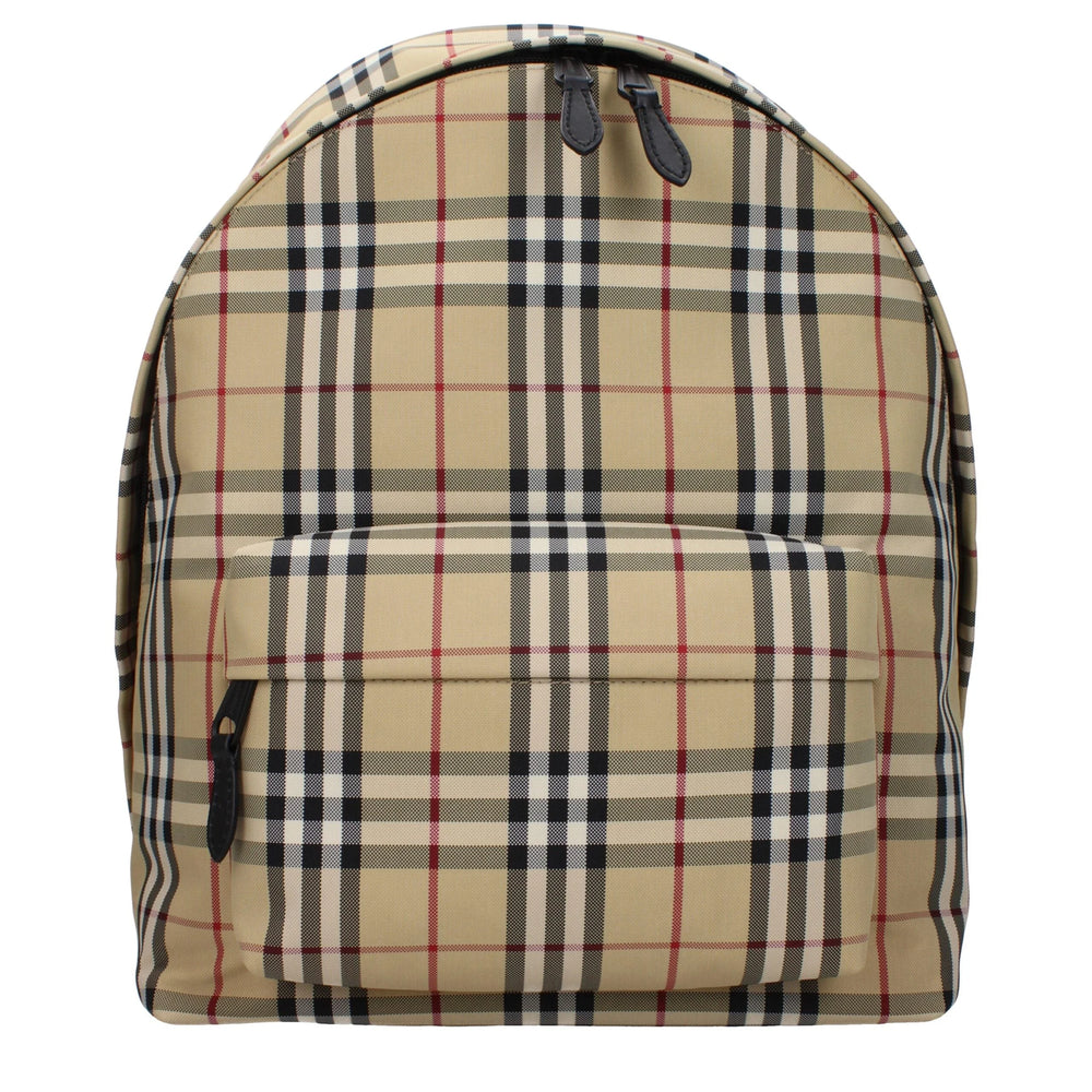 Burberry Beige Fabric Backpacks