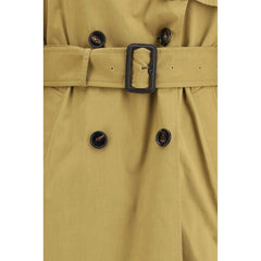 Abrigo trench beige de poliéster Burberry