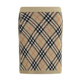 Burberry Beige Wool Mini Skirt - S