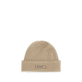 Burberry Beige Wool Oves Aries Beanie - UNI