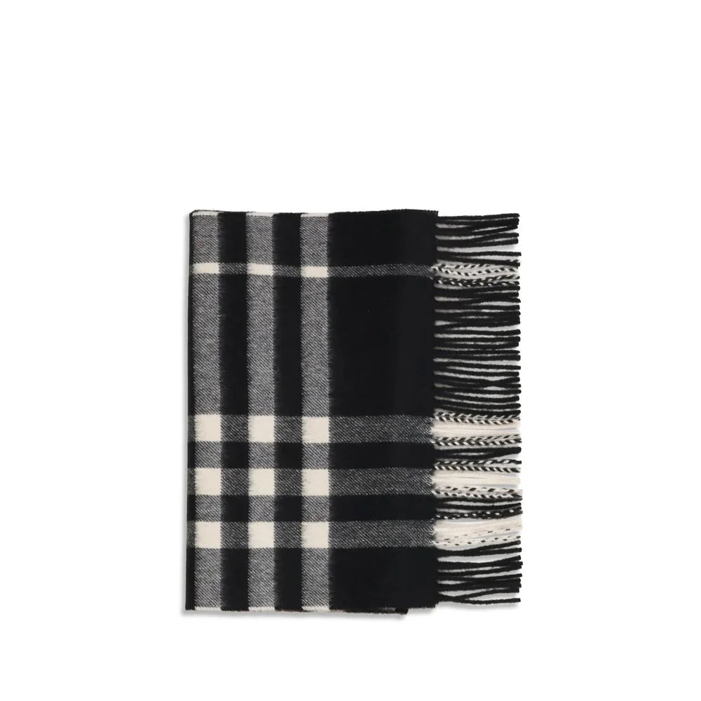 Écharpe en cachemire noir Burberry