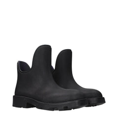 Burberry Black Cotton Ankle Boots - EU39/US9
