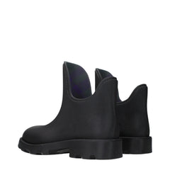 Burberry Black Cotton Ankle Boots - EU39/US9