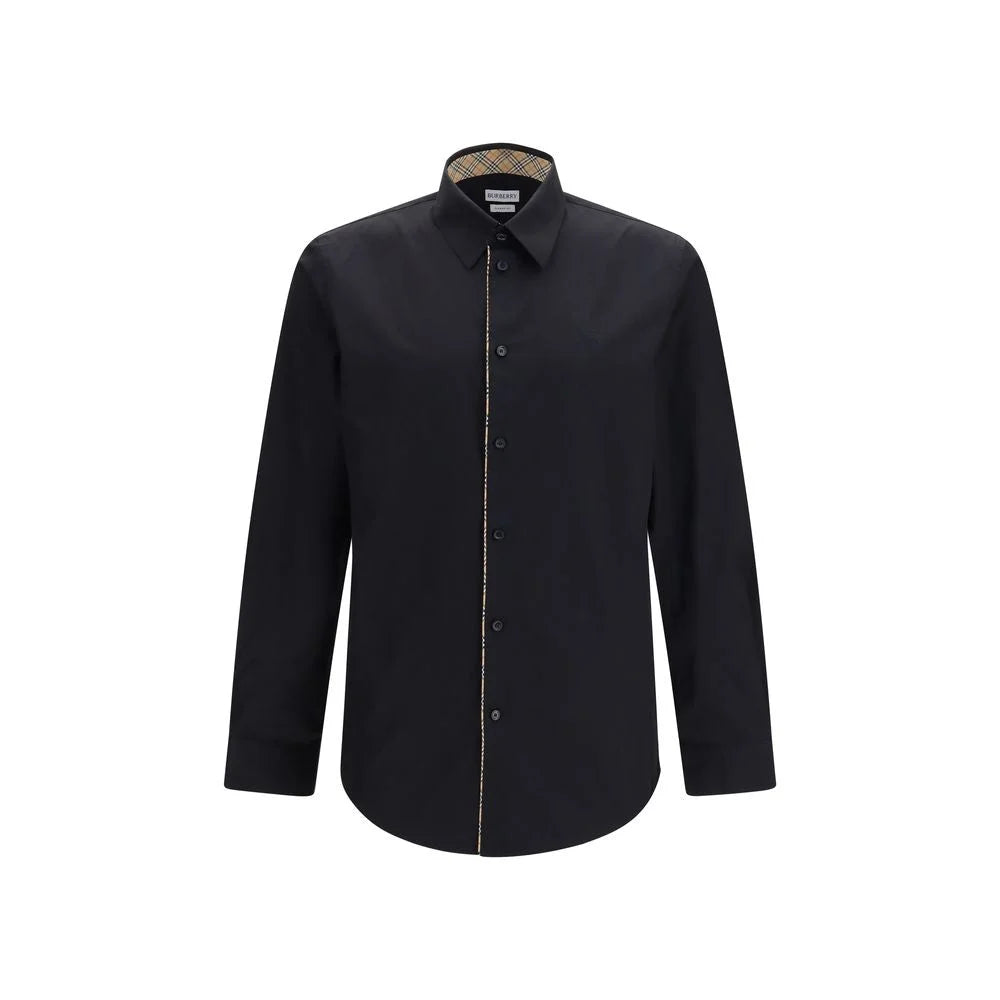 Burberry Black Cotton Dress Shirt