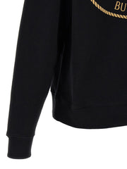 Burberry Black Cotton Sweatshirt - S