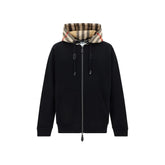 Burberry Black Cotton Sweatshirt - Sweatshirts
