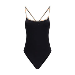 Burberry Black Elastane One-Piece Swimsuit