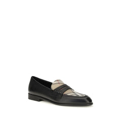 Burberry Black Lamb Ovis Aries Ballet Flats