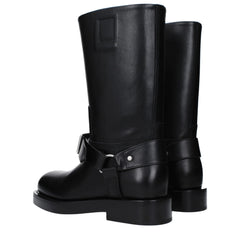 Burberry Black Leather Boots