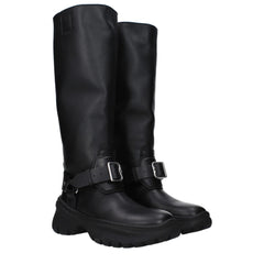 Burberry Black Leather Boots