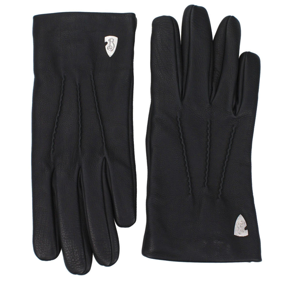 Burberry Black Leather Gloves - 8|M