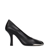 Burberry Black Leather High Heel Pumps