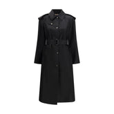 Burberry Black Nylon Trench Coat