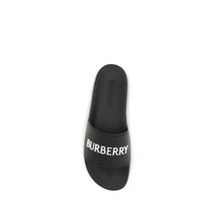 Burberry Black Rubber Sandals
