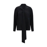 Burberry Black Silk Blouse