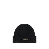 Burberry Black Wool Oves Aries Beanie - UNI