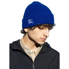 Burberry Blue Cashmere Beanie - UNI