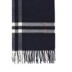 Modrá kašmírová šála Burberry