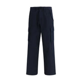 Burberry Blue Cotton Cargo Pants
