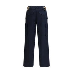 Burberry Blue Cotton Cargo Pants
