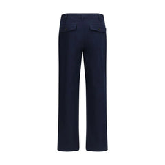 Burberry Blue Cotton Chino Pants