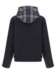 Burberry Blue Cotton Full-Length Jacket