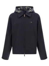 Burberry Blue Cotton Full-Length Jacket