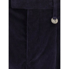 Burberry Blue Cotton Pants