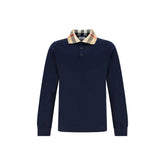 Burberry Blue Cotton Polo Shirt - S
