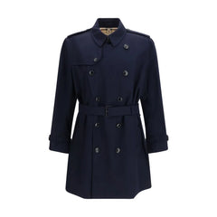 Burberry Blue Cotton Trench Coat - IT52 | XL
