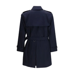 Burberry Blue Cotton Trench Coat - IT52 | XL