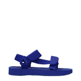 Burberry Blue Fabric Flat Sandals - EU37/US7