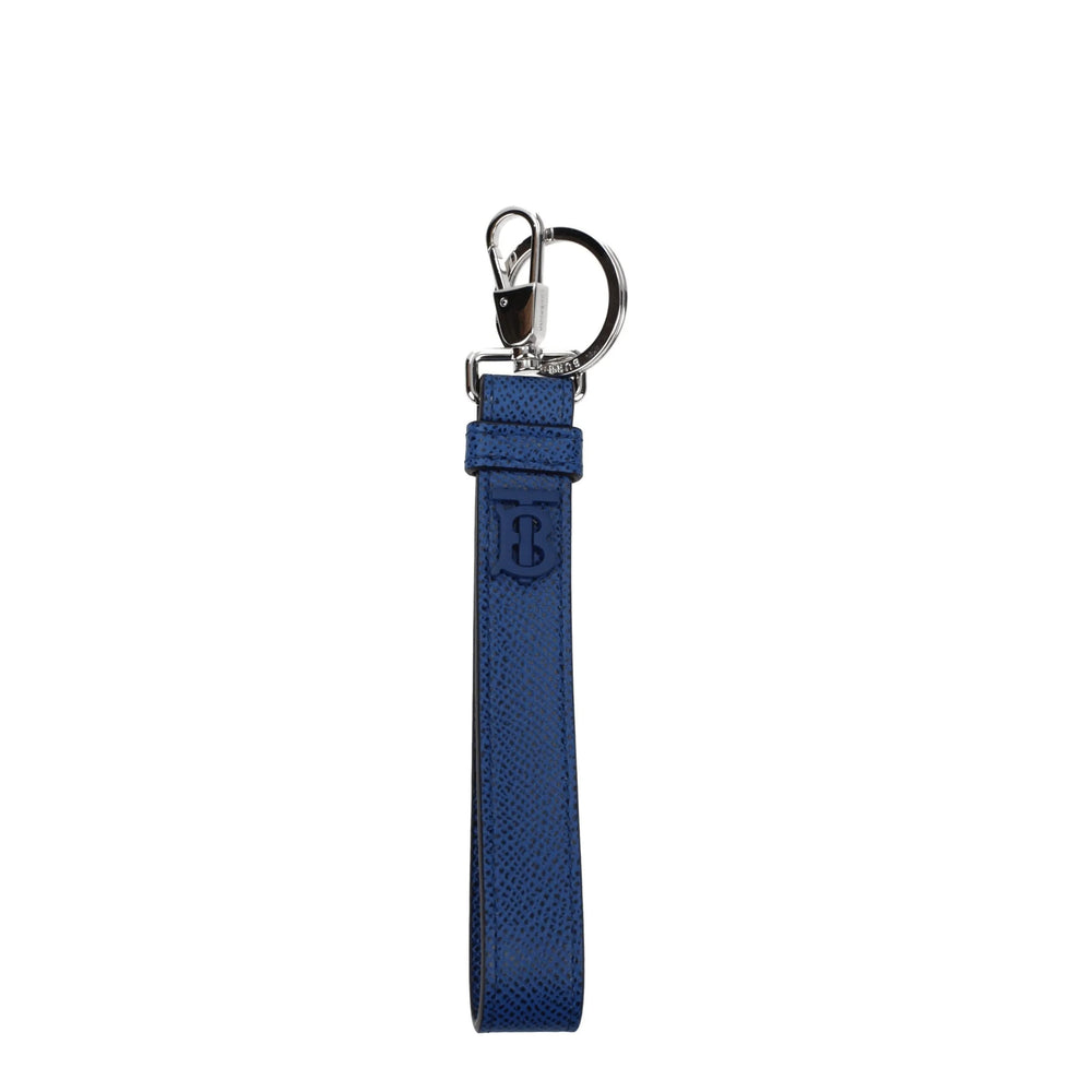 Burberry Blue Leather Keychains